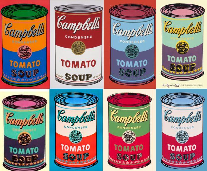 Der Künstlerblick von Andy Warhol, "Campbell's Soup Cans"