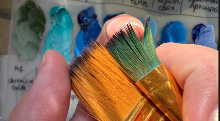 Pinsel für Öl und Aquarell