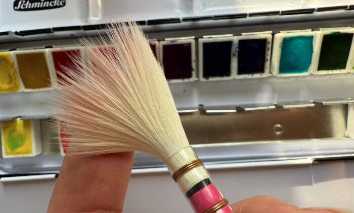 Pinsel für Öl und Aquarell da vinci pink