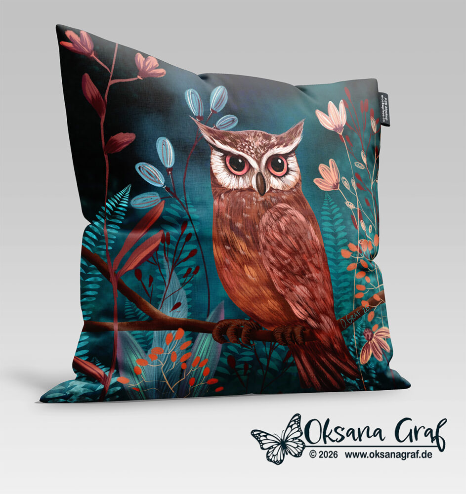 Procreate kunst, eule