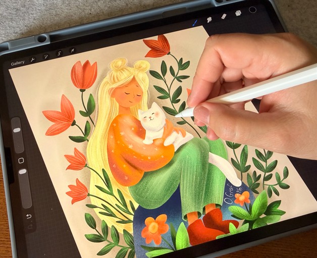 procreate lernen digitale illustration Procreate-Кurs von Oksana Graf